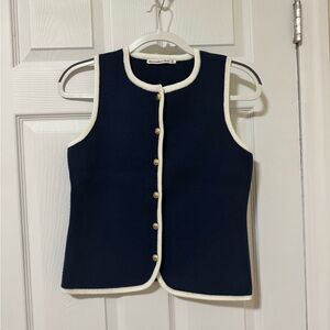 Abercrombie Mara Luxeloft Blue Sweater Vest
